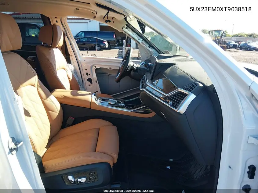 2026 BMW X7 xDrive40I VIN: 5UX23EM0XT9038518 Lot: 45373998