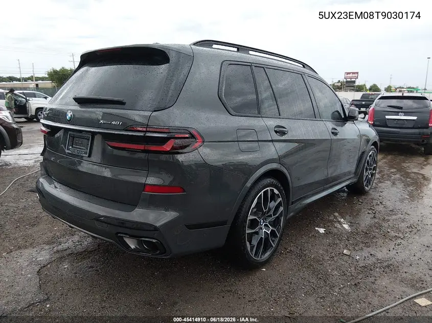 2026 BMW X7 xDrive40I VIN: 5UX23EM08T9030174 Lot: 45414910