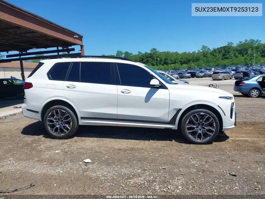 2026 BMW X7 xDrive40I VIN: 5UX23EM0XT9253123 Lot: 45441431