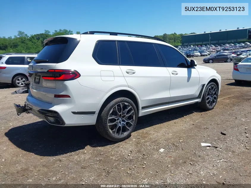2026 BMW X7 xDrive40I VIN: 5UX23EM0XT9253123 Lot: 45441431