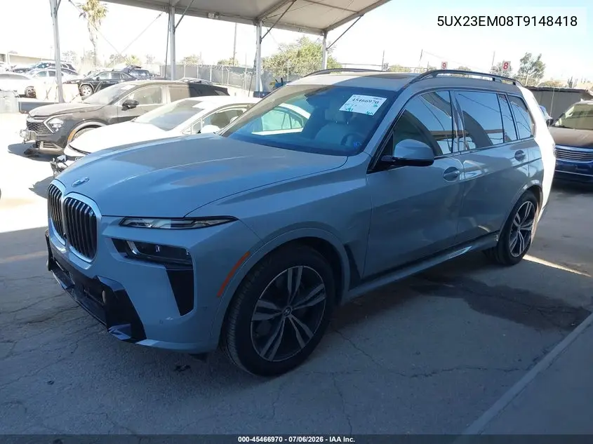 2026 BMW X7 xDrive40I VIN: 5UX23EM08T9148418 Lot: 45466970