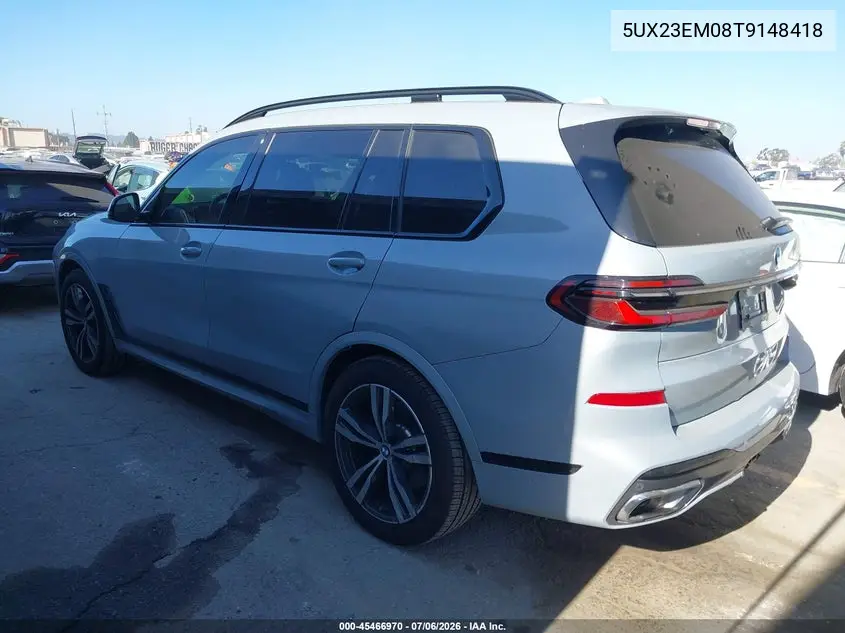 2026 BMW X7 xDrive40I VIN: 5UX23EM08T9148418 Lot: 45466970