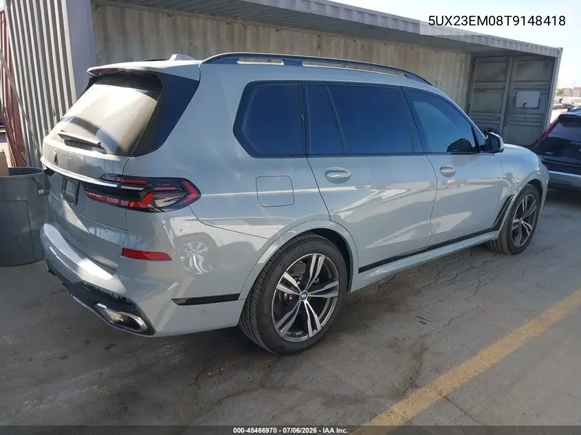 2026 BMW X7 xDrive40I VIN: 5UX23EM08T9148418 Lot: 45466970