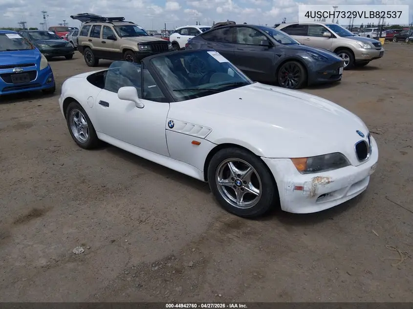 1997 BMW Z3 1.9L Roadster VIN: 4USCH7329VLB82537 Lot: 44942760