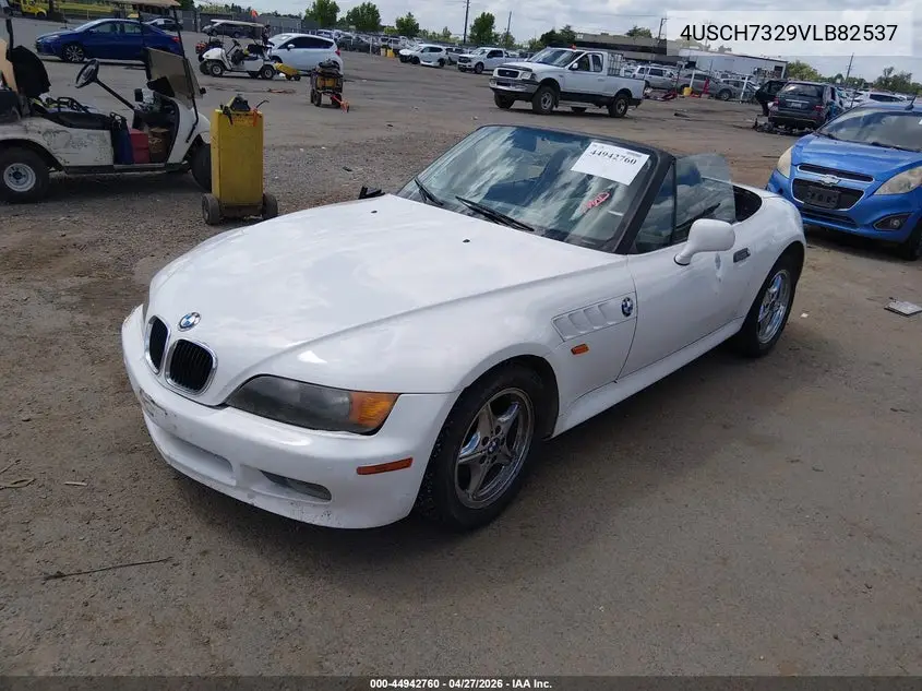 1997 BMW Z3 1.9L Roadster VIN: 4USCH7329VLB82537 Lot: 44942760