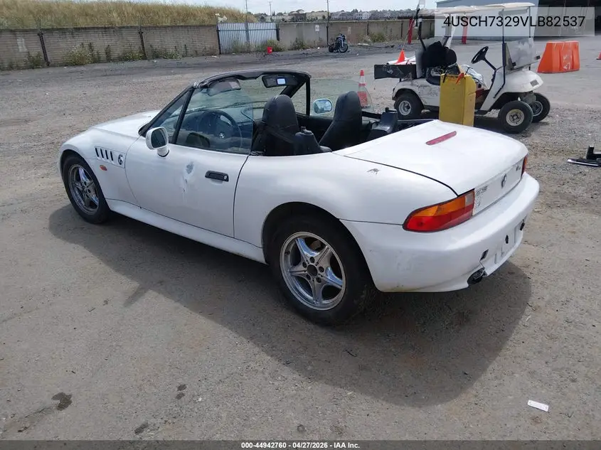 1997 BMW Z3 1.9L Roadster VIN: 4USCH7329VLB82537 Lot: 44942760