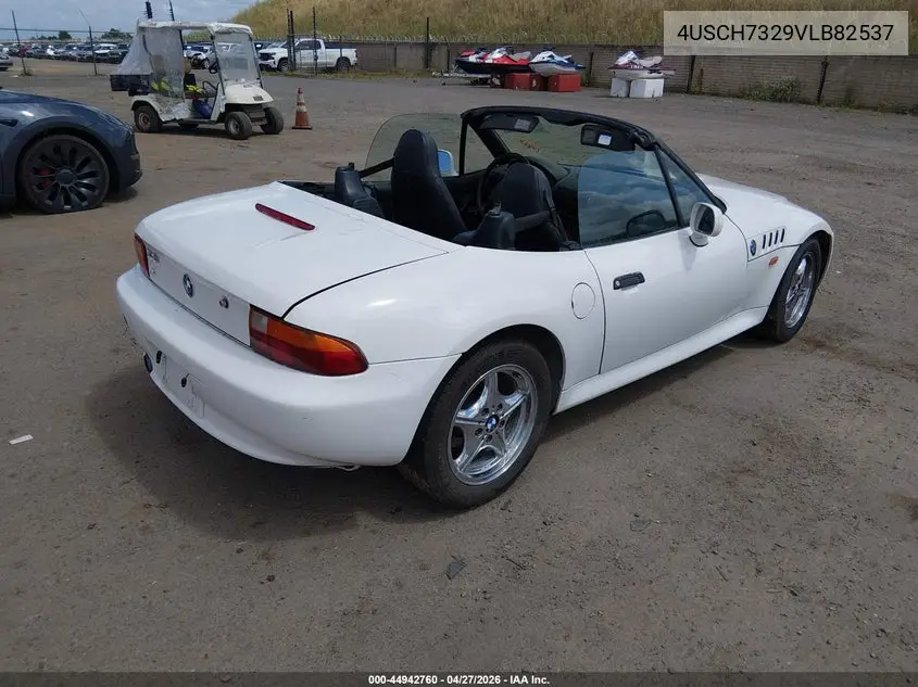 1997 BMW Z3 1.9L Roadster VIN: 4USCH7329VLB82537 Lot: 44942760