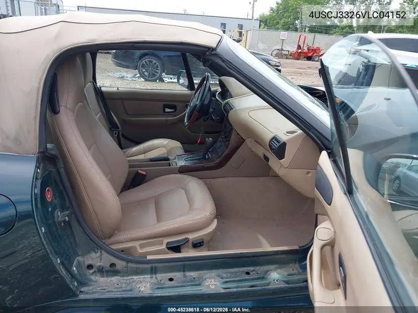 1997 BMW Z3 2.8L Roadster VIN: 4USCJ3326VLC04152 Lot: 45238618
