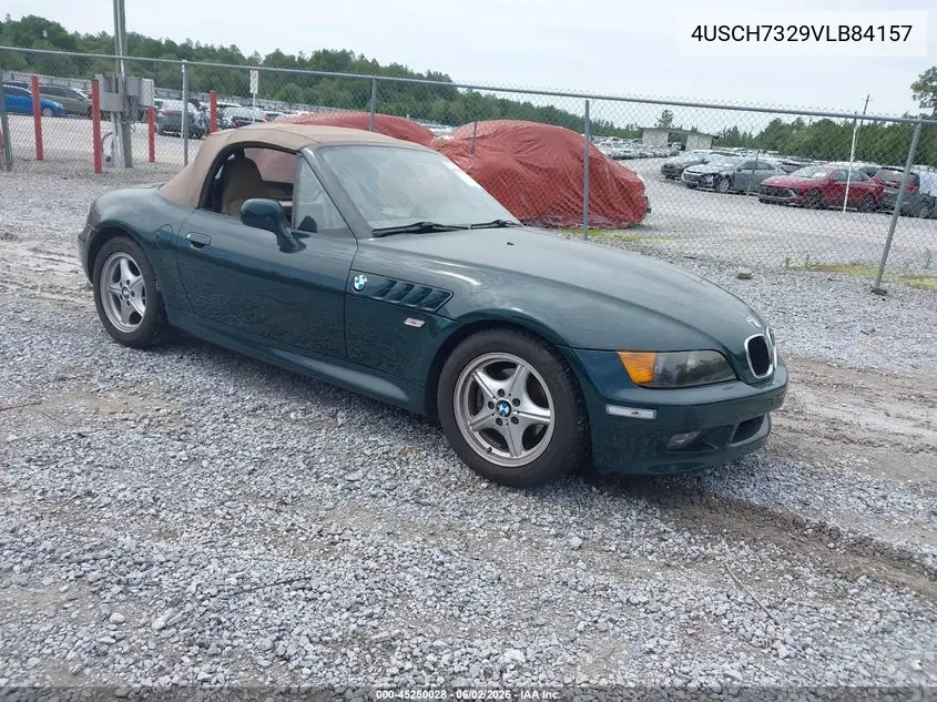 1997 BMW Z3 1.9L Roadster VIN: 4USCH7329VLB84157 Lot: 45250028
