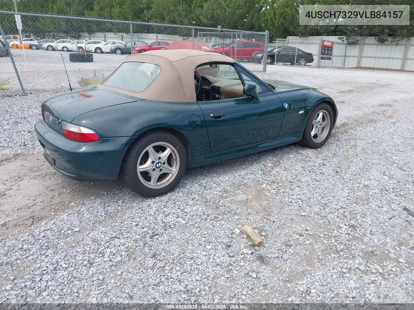 1997 BMW Z3 1.9L Roadster VIN: 4USCH7329VLB84157 Lot: 45250028