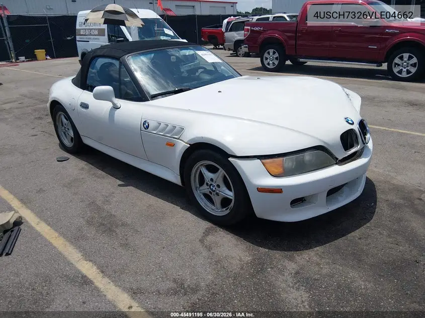1997 BMW Z3 1.9L Roadster VIN: 4USCH7326VLE04662 Lot: 45491195