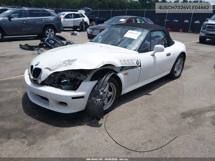 1997 BMW Z3 1.9L Roadster VIN: 4USCH7326VLE04662 Lot: 45491195
