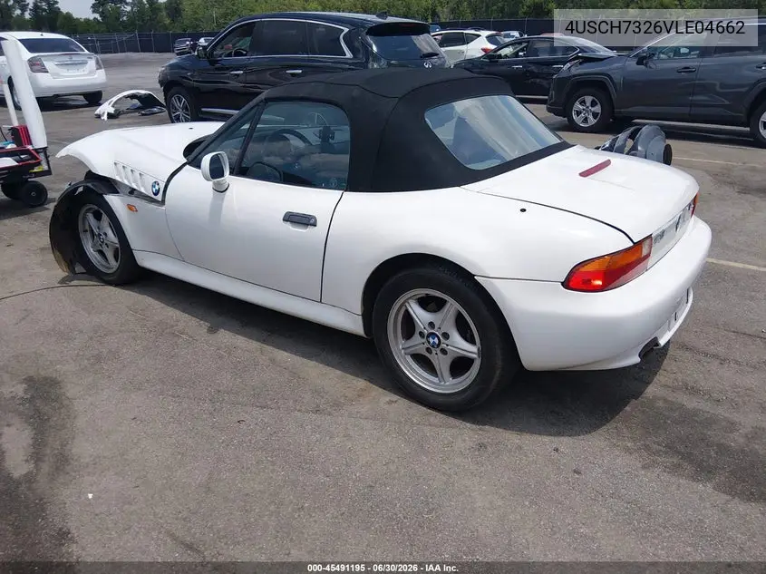 1997 BMW Z3 1.9L Roadster VIN: 4USCH7326VLE04662 Lot: 45491195