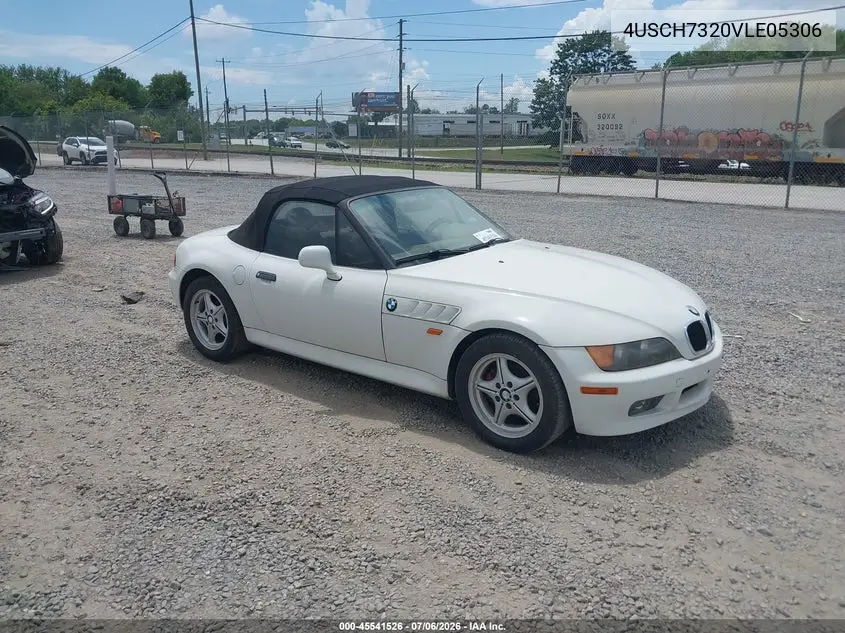 1997 BMW Z3 1.9L Roadster VIN: 4USCH7320VLE05306 Lot: 45541526