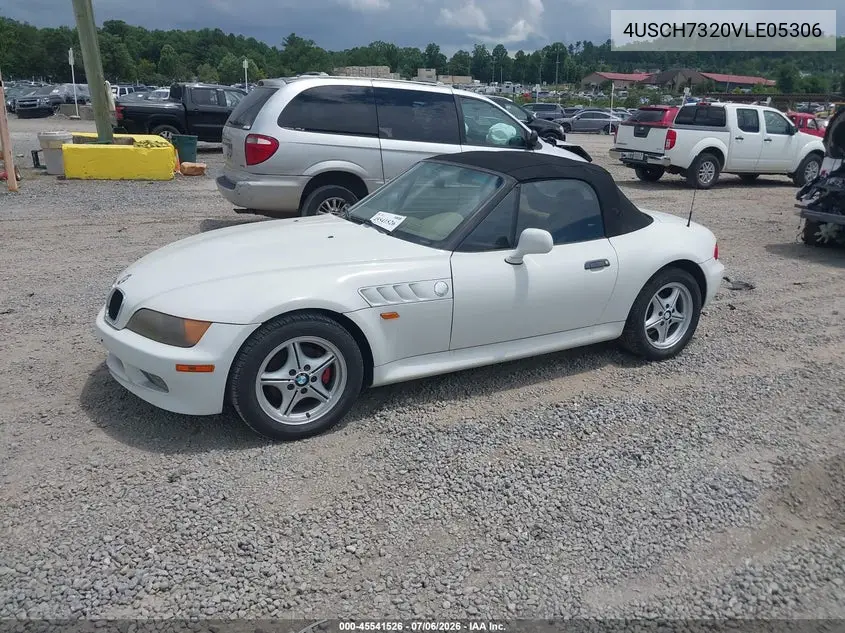 1997 BMW Z3 1.9L Roadster VIN: 4USCH7320VLE05306 Lot: 45541526