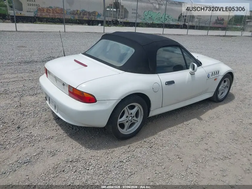 1997 BMW Z3 1.9L Roadster VIN: 4USCH7320VLE05306 Lot: 45541526