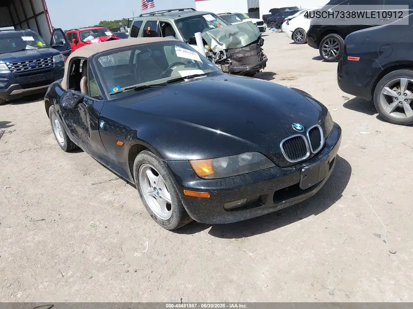 1998 BMW Z3 1.9 VIN: 4USCH7338WLE10912 Lot: 45481887