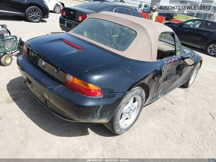 1998 BMW Z3 1.9 VIN: 4USCH7338WLE10912 Lot: 45481887