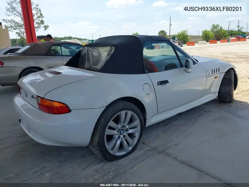 1999 BMW Z3 2.3 VIN: 4USCH9336XLF80201 Lot: 45071994