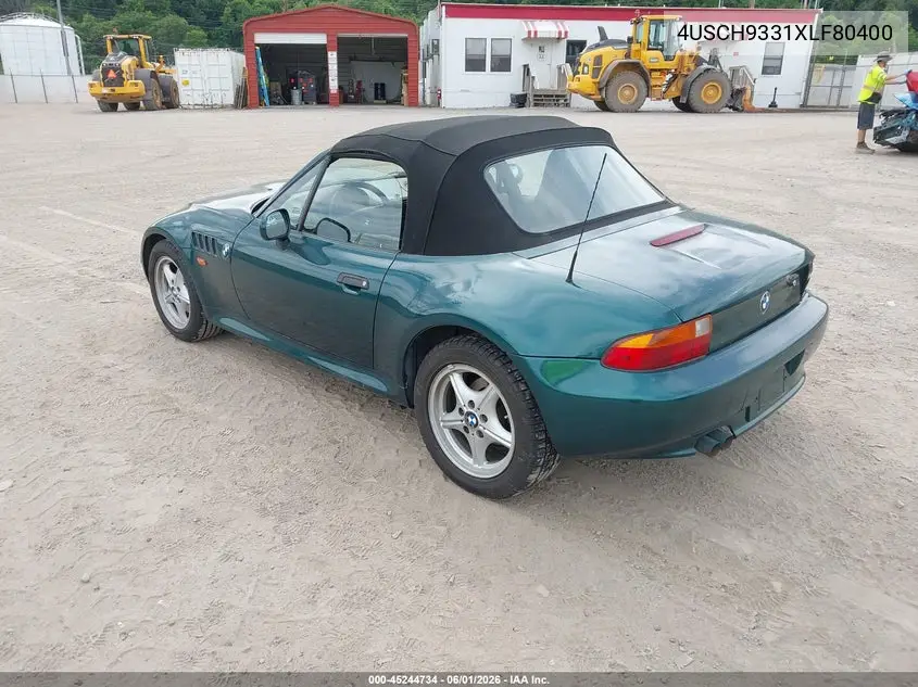 1999 BMW Z3 2.3 VIN: 4USCH9331XLF80400 Lot: 45244734