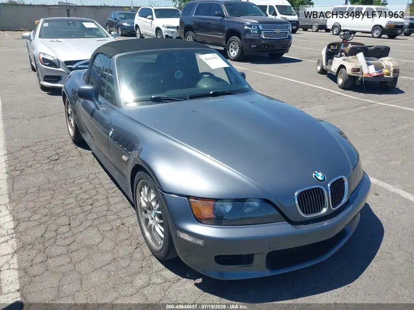 2000 BMW Z3 2.8 VIN: WBACH3348YLF71963 Lot: 45645057