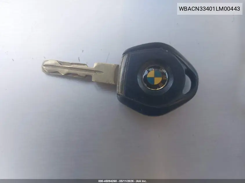 2001 BMW Z3 2.5I VIN: WBACN33401LM00443 Lot: 45094268