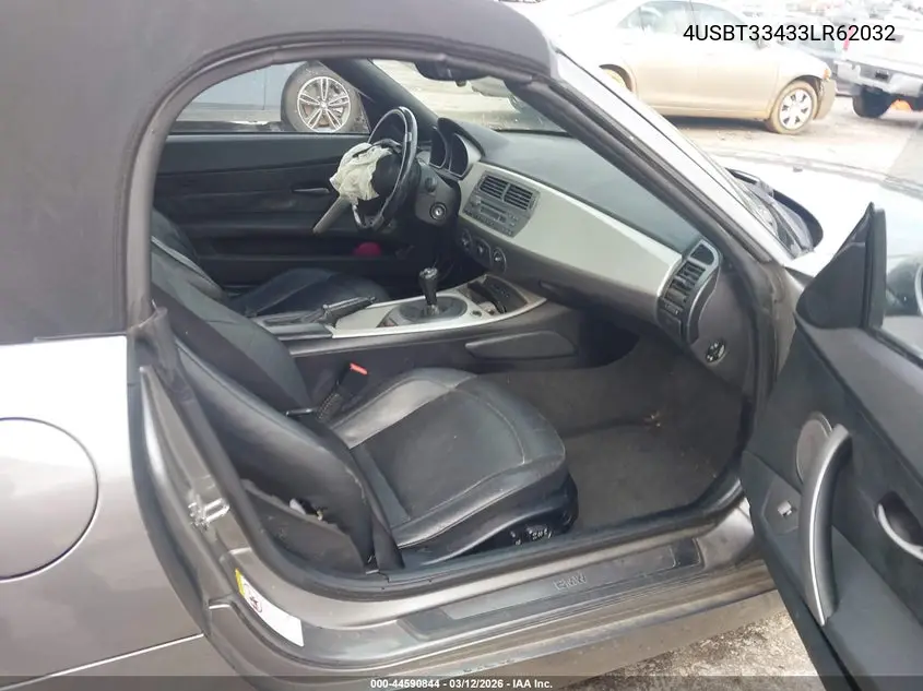 2003 BMW Z4 2.5I VIN: 4USBT33433LR62032 Lot: 44590844