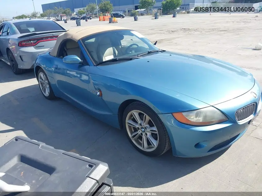 2003 BMW Z4 3.0I VIN: 4USBT53443LU06050 Lot: 45023147