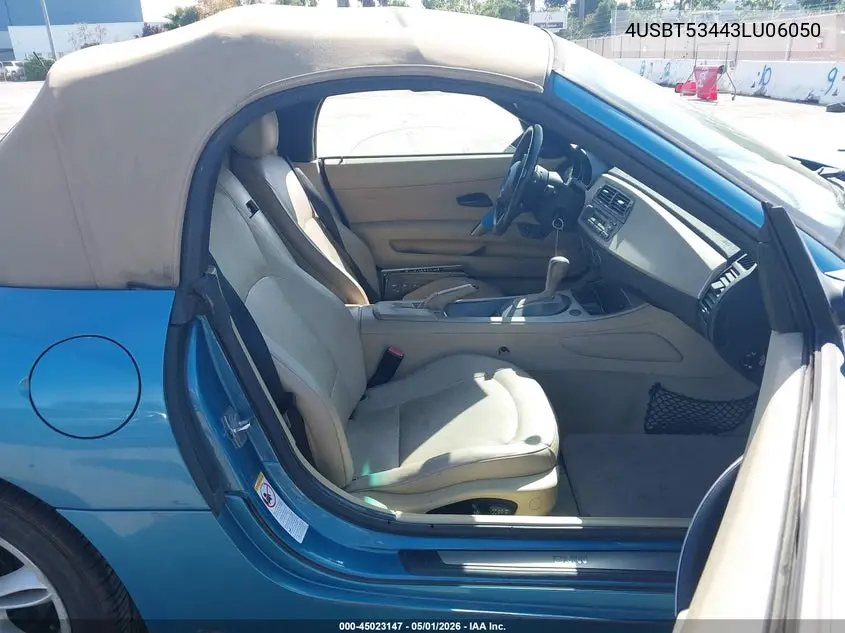 2003 BMW Z4 3.0I VIN: 4USBT53443LU06050 Lot: 45023147
