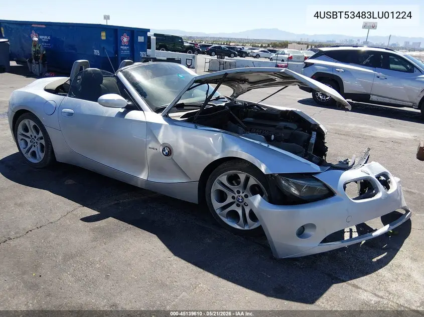 2003 BMW Z4 3.0I VIN: 4USBT53483LU01224 Lot: 45139610