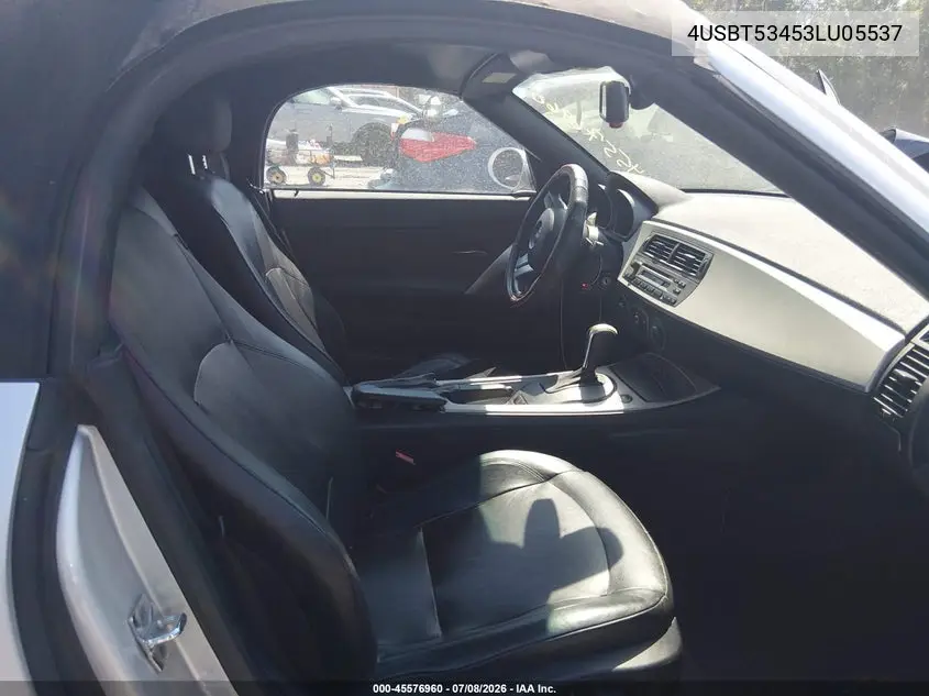 2003 BMW Z4 3.0I VIN: 4USBT53453LU05537 Lot: 45576960