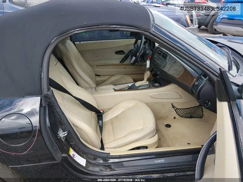 2003 BMW Z4 2.5I VIN: 4USBT33483LS42208 Lot: 45641509
