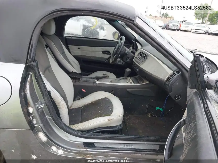 2004 BMW Z4 2.5I VIN: 4USBT33524LS52582 Lot: 45214790