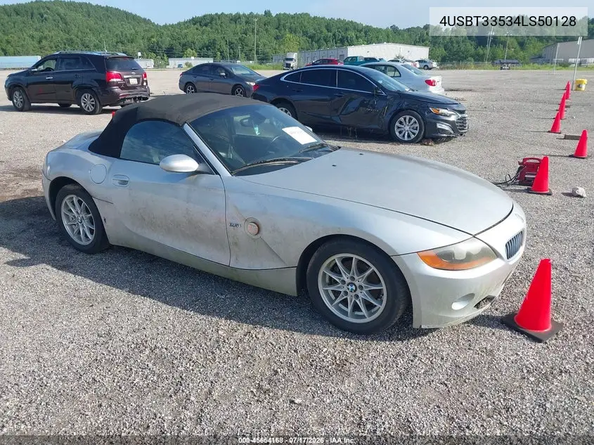 2004 BMW Z4 2.5I VIN: 4USBT33534LS50128 Lot: 45654168