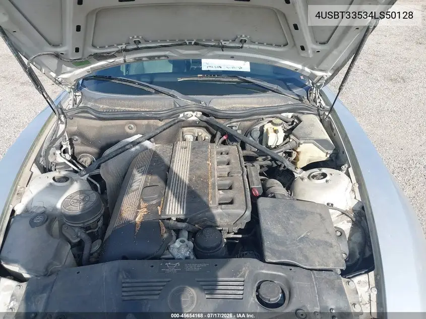 2004 BMW Z4 2.5I VIN: 4USBT33534LS50128 Lot: 45654168