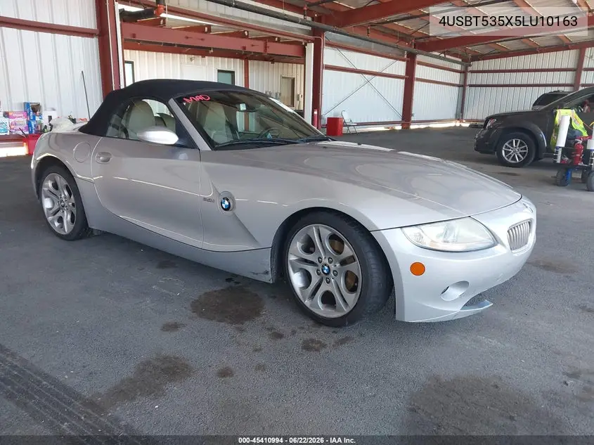 2005 BMW Z4 3.0I VIN: 4USBT535X5LU10163 Lot: 45410994