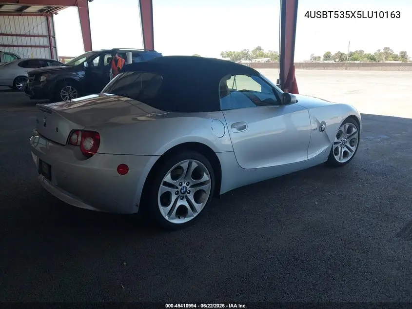 2005 BMW Z4 3.0I VIN: 4USBT535X5LU10163 Lot: 45410994