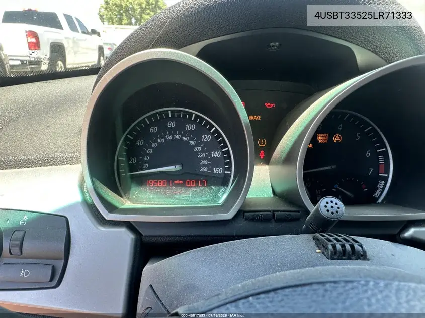 2005 BMW Z4 2.5I VIN: 4USBT33525LR71333 Lot: 45617593