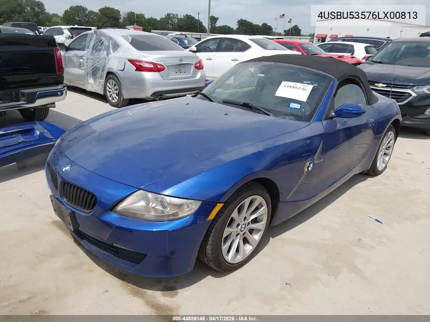 2006 BMW Z4 3.0Si VIN: 4USBU53576LX00813 Lot: 44886146