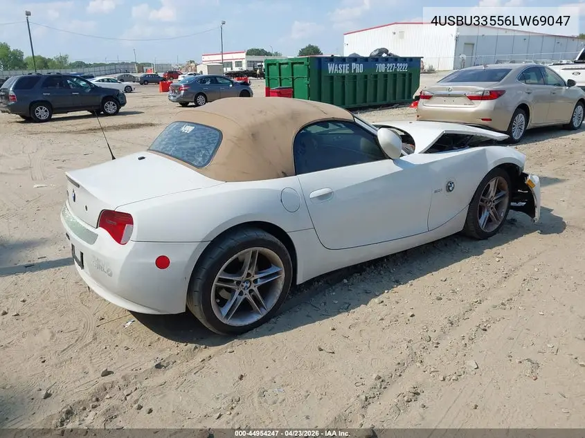 2006 BMW Z4 3.0I VIN: 4USBU33556LW69047 Lot: 44954247