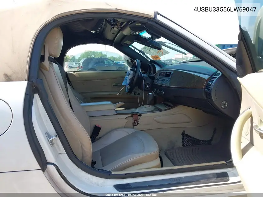 2006 BMW Z4 3.0I VIN: 4USBU33556LW69047 Lot: 44954247