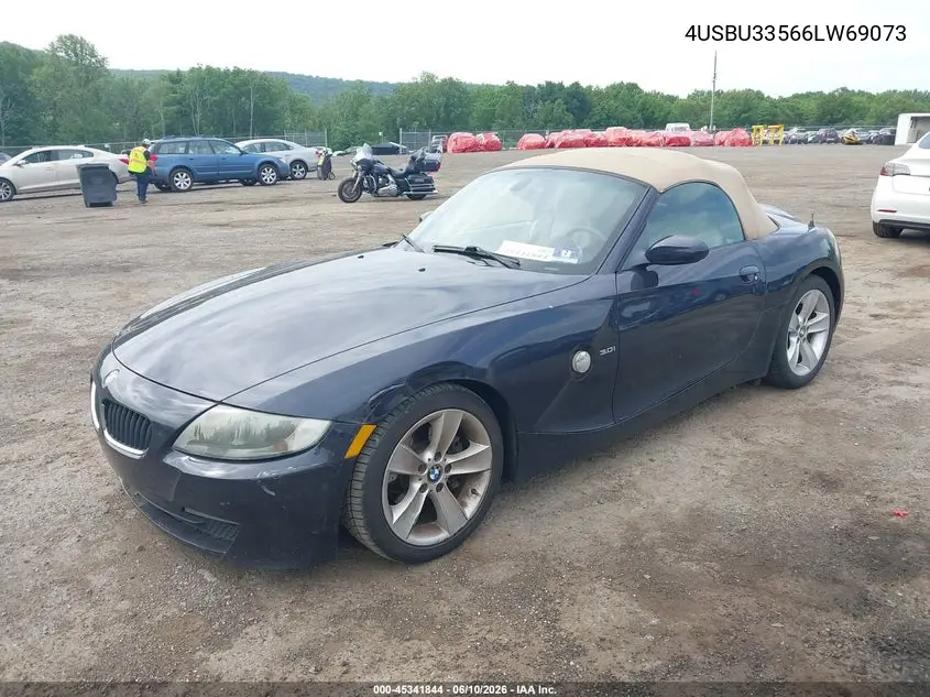 2006 BMW Z4 3.0I VIN: 4USBU33566LW69073 Lot: 45341844