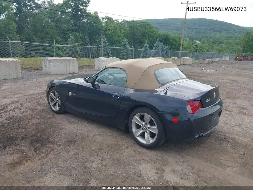 2006 BMW Z4 3.0I VIN: 4USBU33566LW69073 Lot: 45341844
