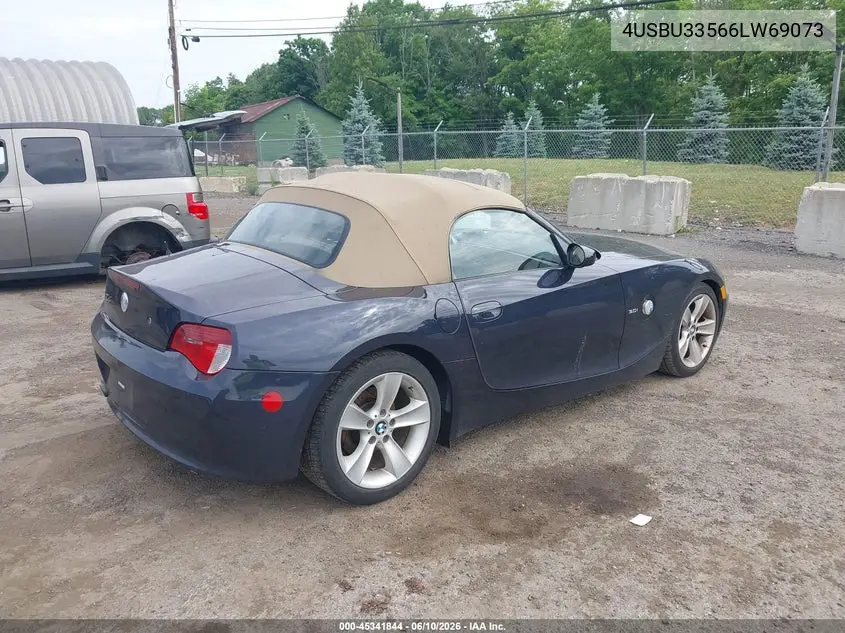 2006 BMW Z4 3.0I VIN: 4USBU33566LW69073 Lot: 45341844