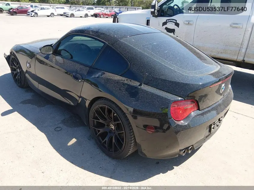 2007 BMW Z4 3.0Si VIN: 4USDU53537LF77640 Lot: 45135832