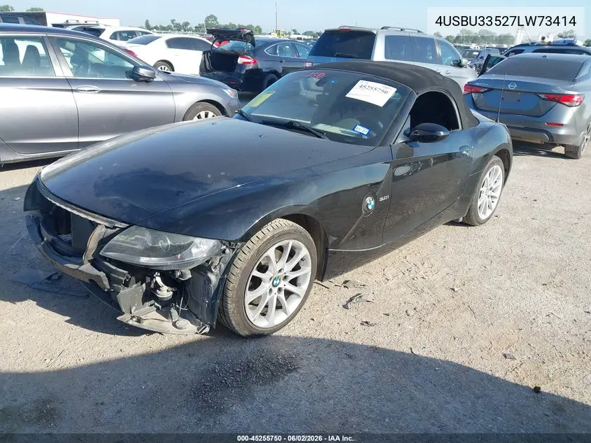 2007 BMW Z4 3.0I VIN: 4USBU33527LW73414 Lot: 45255750