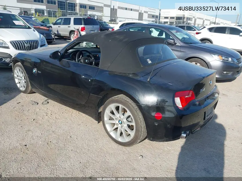2007 BMW Z4 3.0I VIN: 4USBU33527LW73414 Lot: 45255750