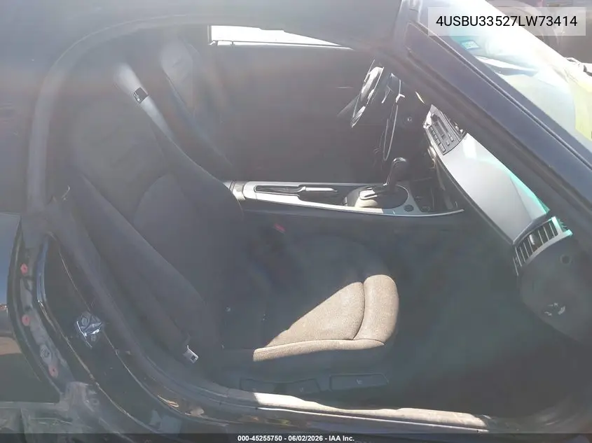 2007 BMW Z4 3.0I VIN: 4USBU33527LW73414 Lot: 45255750