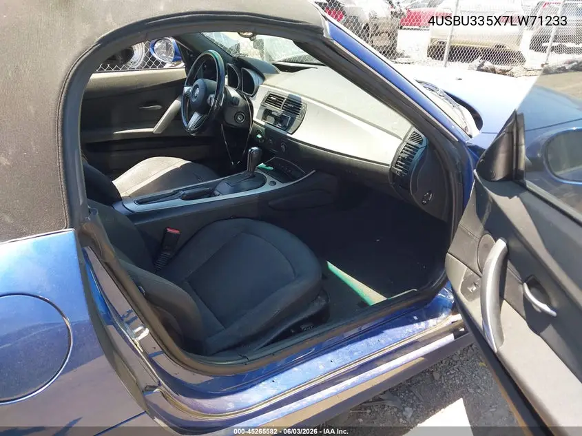 2007 BMW Z4 3.0I VIN: 4USBU335X7LW71233 Lot: 45265582