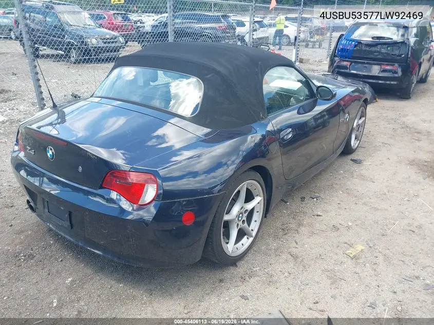 2007 BMW Z4 3.0Si VIN: 4USBU53577LW92469 Lot: 45406113